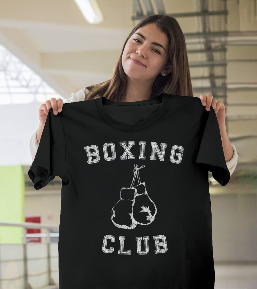 Boxing Club Vintage Distressed Gloves T-Shirt