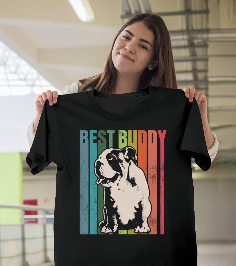 BEST BUDDY Vintage English Bulldog T-Shirt