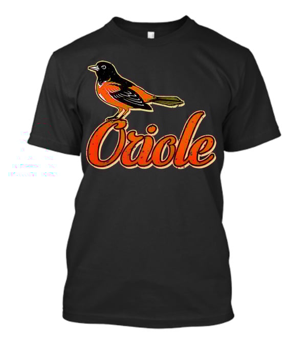 Vintage Oriole Bird Script Text Amazing Bird T-Shirt