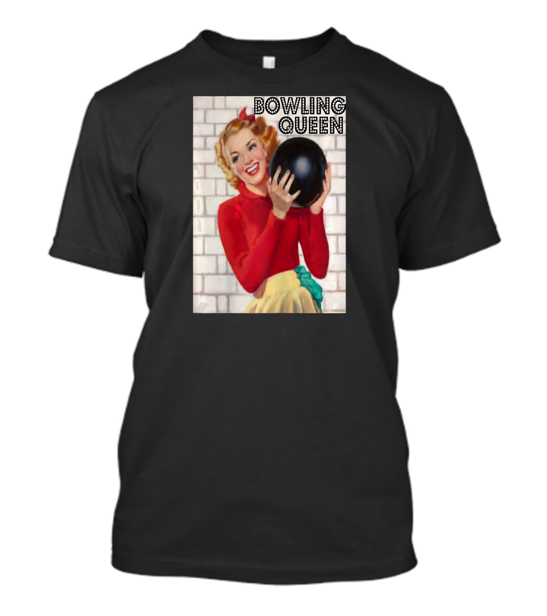 Bowling Queen Vintage Retro Style Women's T-Shirt