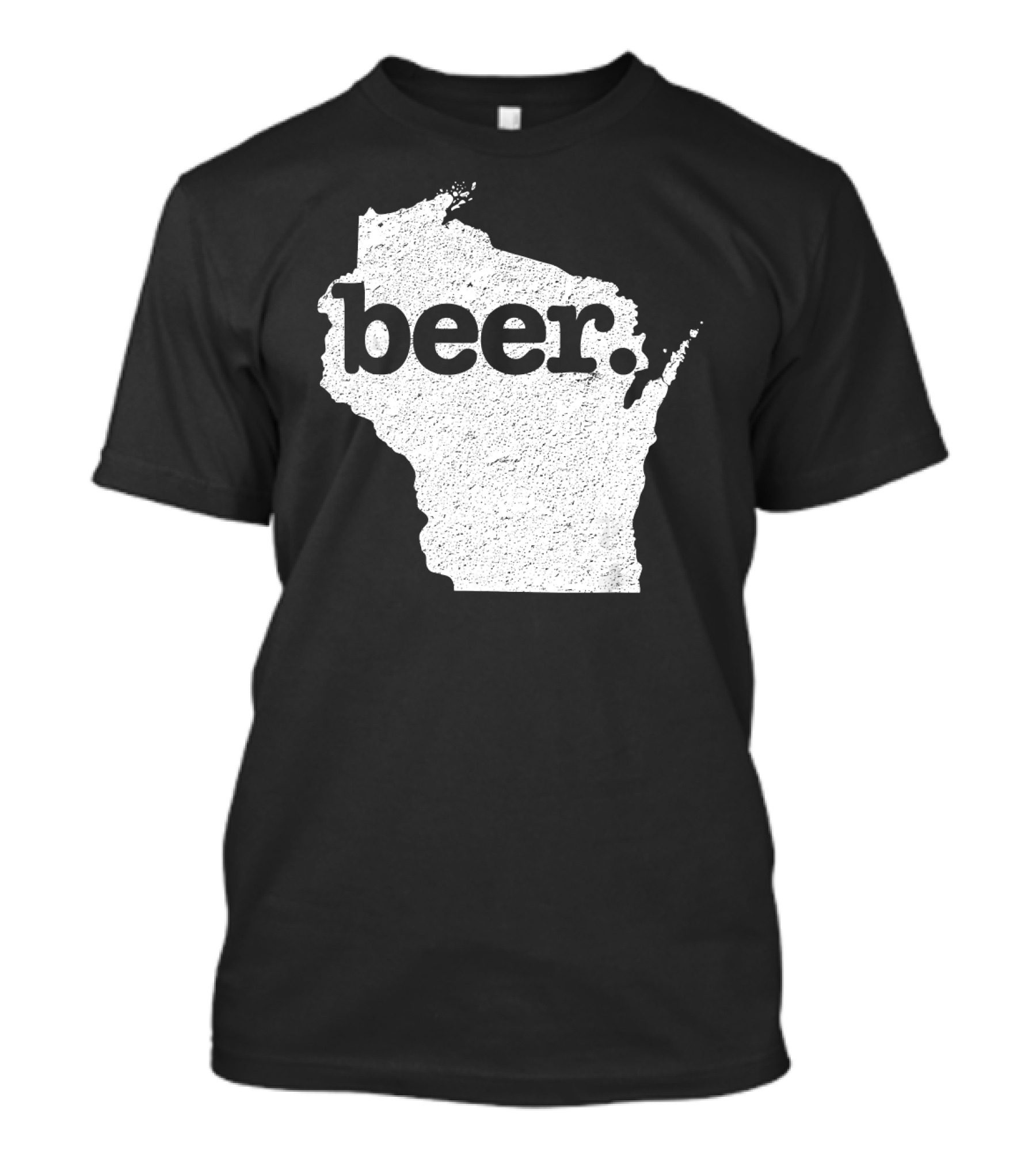 Wisconsin Beer State Love Map T-Shirt