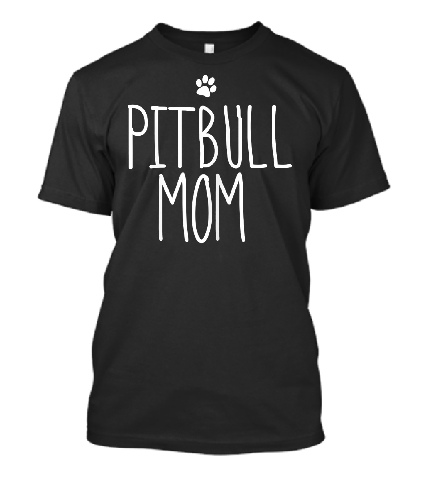 Pitbull Mom Paw Prints T-Shirt