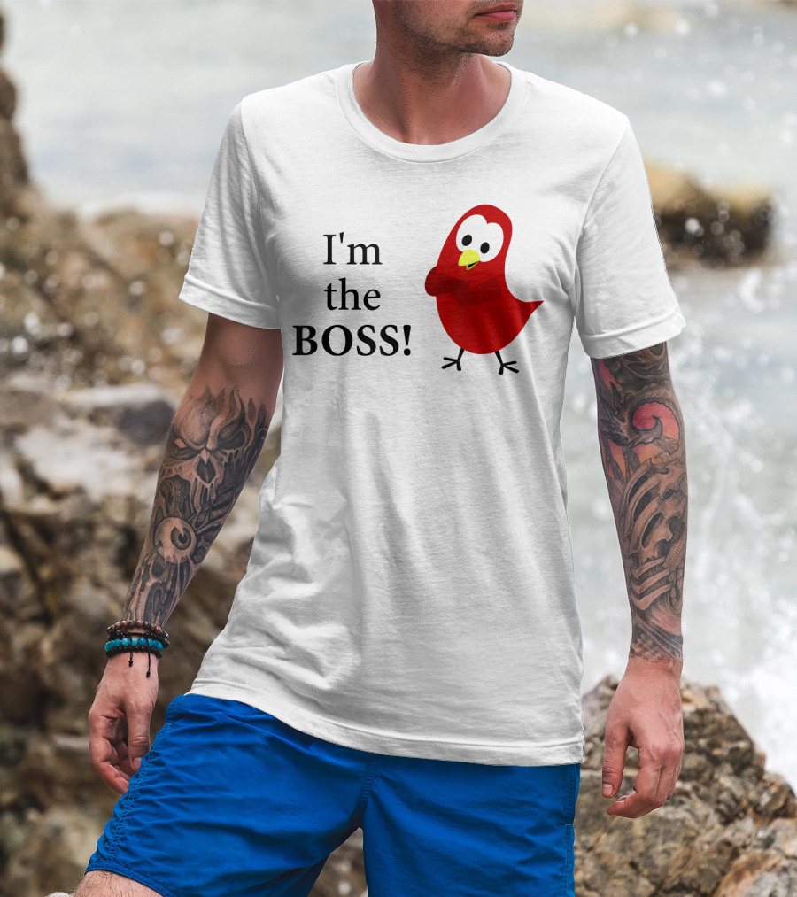 I'm The BOSS Sammy Bird Red Bird Character T-Shirt
