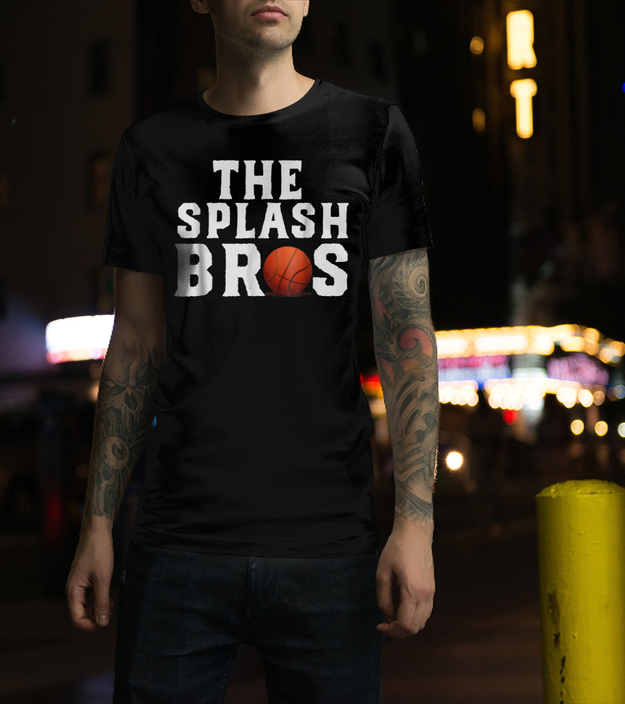 The Splash Bros Basketball Icon With Ball T-Shirt