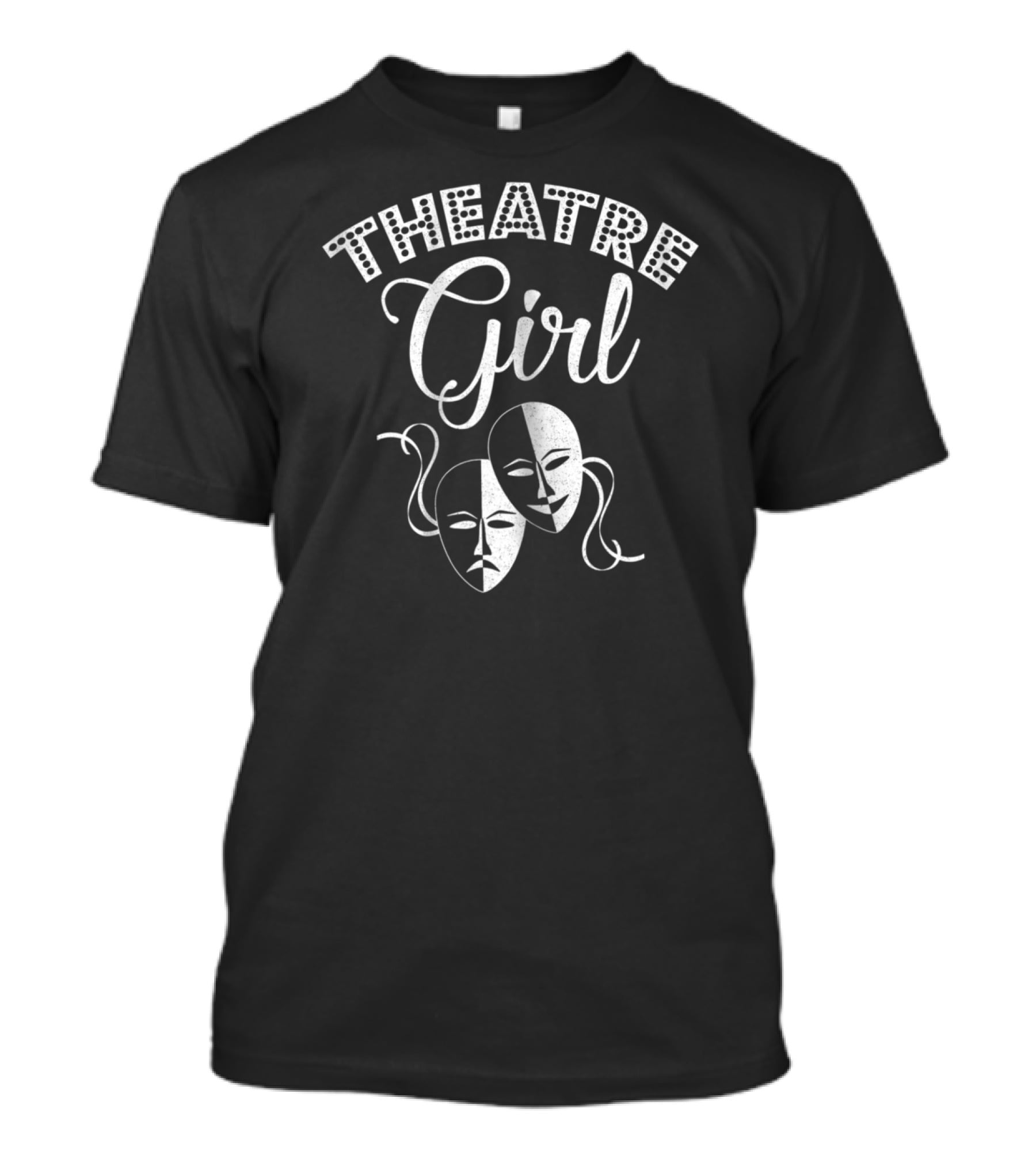 THEATRE Girl Dramatic Masks T-Shirt