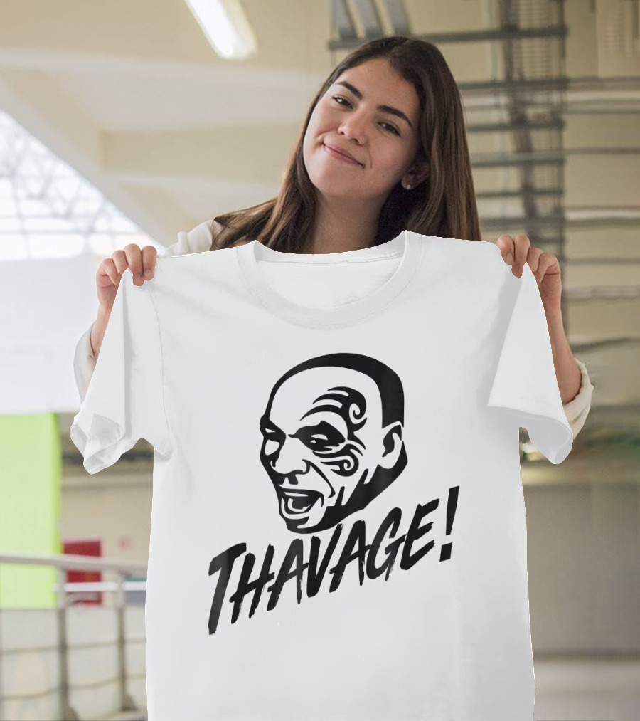 Thavage Thupreme Funny Boxing Lisp Face Tattoo Thavage T-Shirt