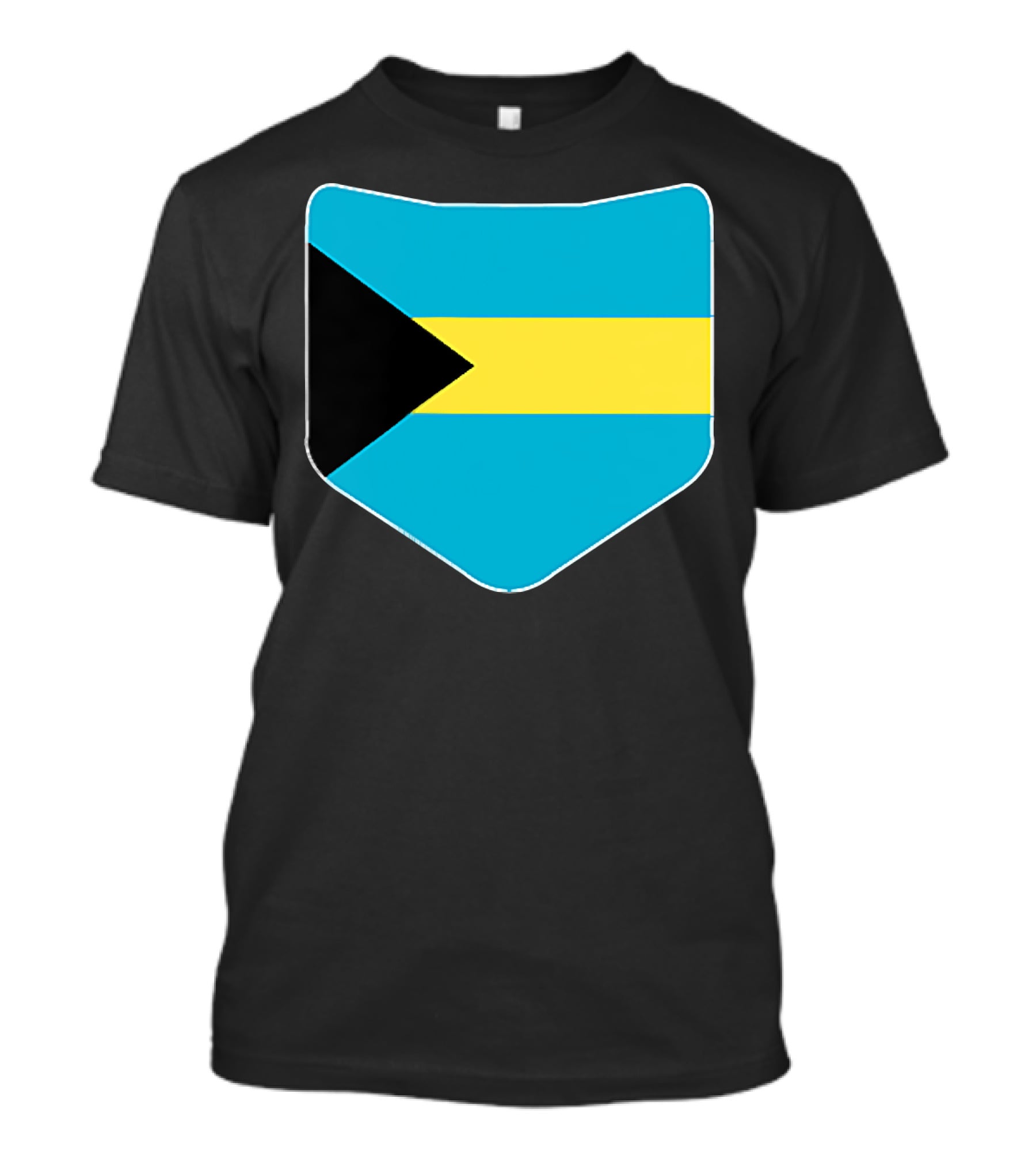 The Bahamas Flag Pocket Design With Bahami Branding T-Shirt
