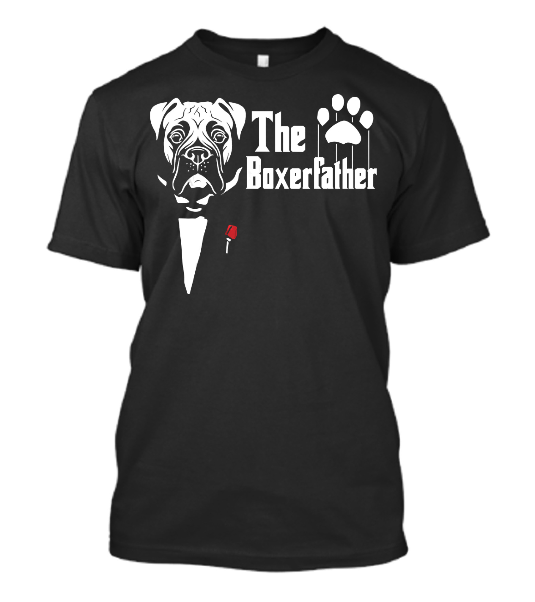 The Boxerfather Funny Boxer's Dog Paw Puppet T-Shirt