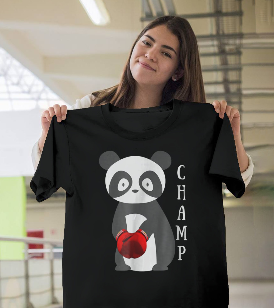 Champ Boxing Panda Animal T-Shirt