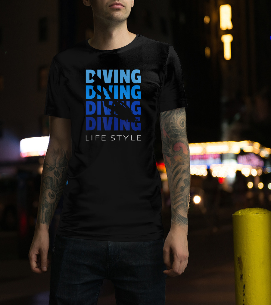 Diving Life Style Scuba Diving Gear Equipment T-Shirt