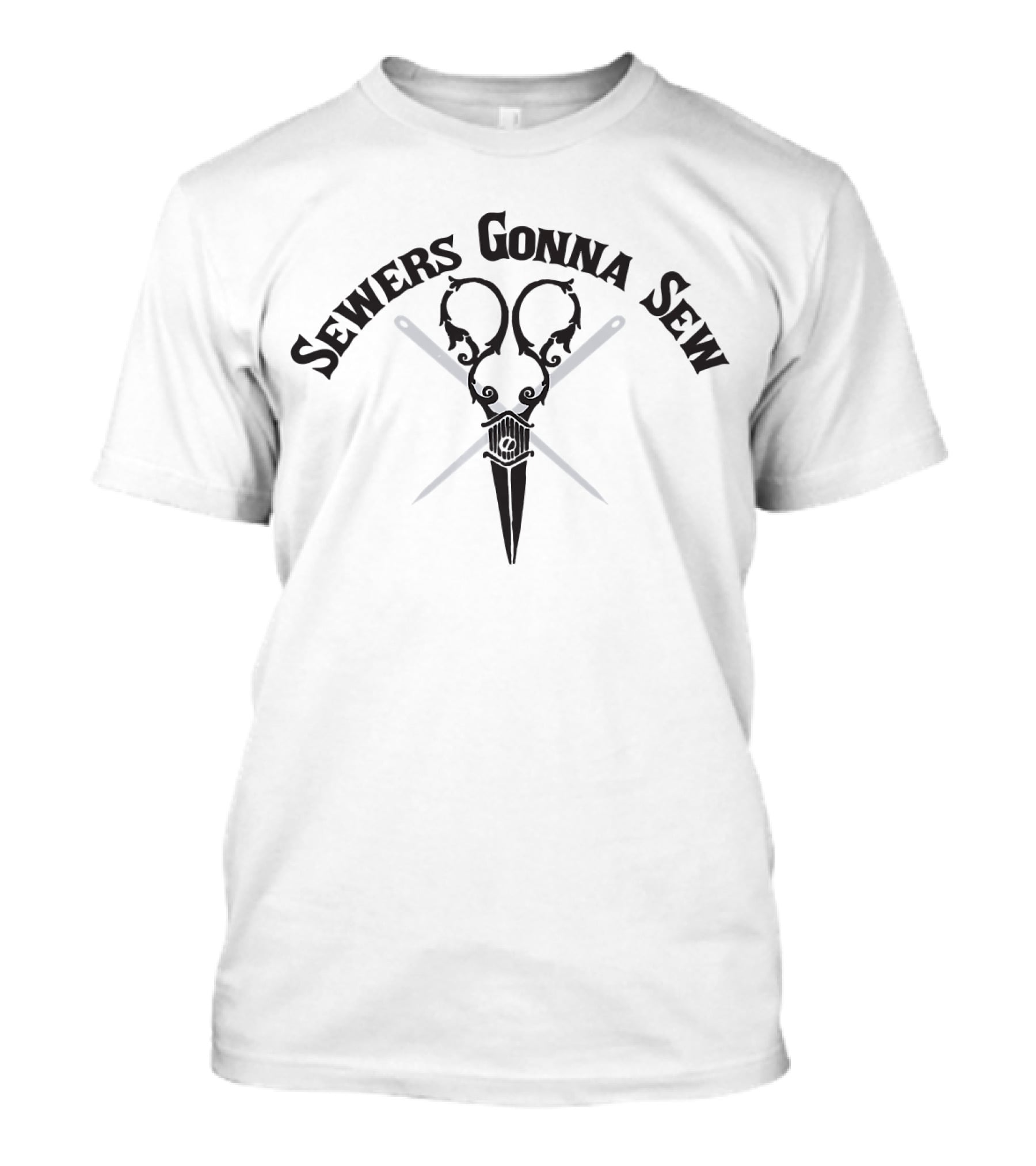 Sewers Gonna Sew Crossed Needles And Scissors T-Shirt