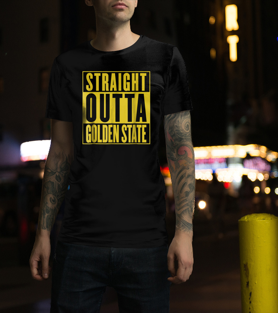 Straight Outta Golden State Basketball T-Shirt