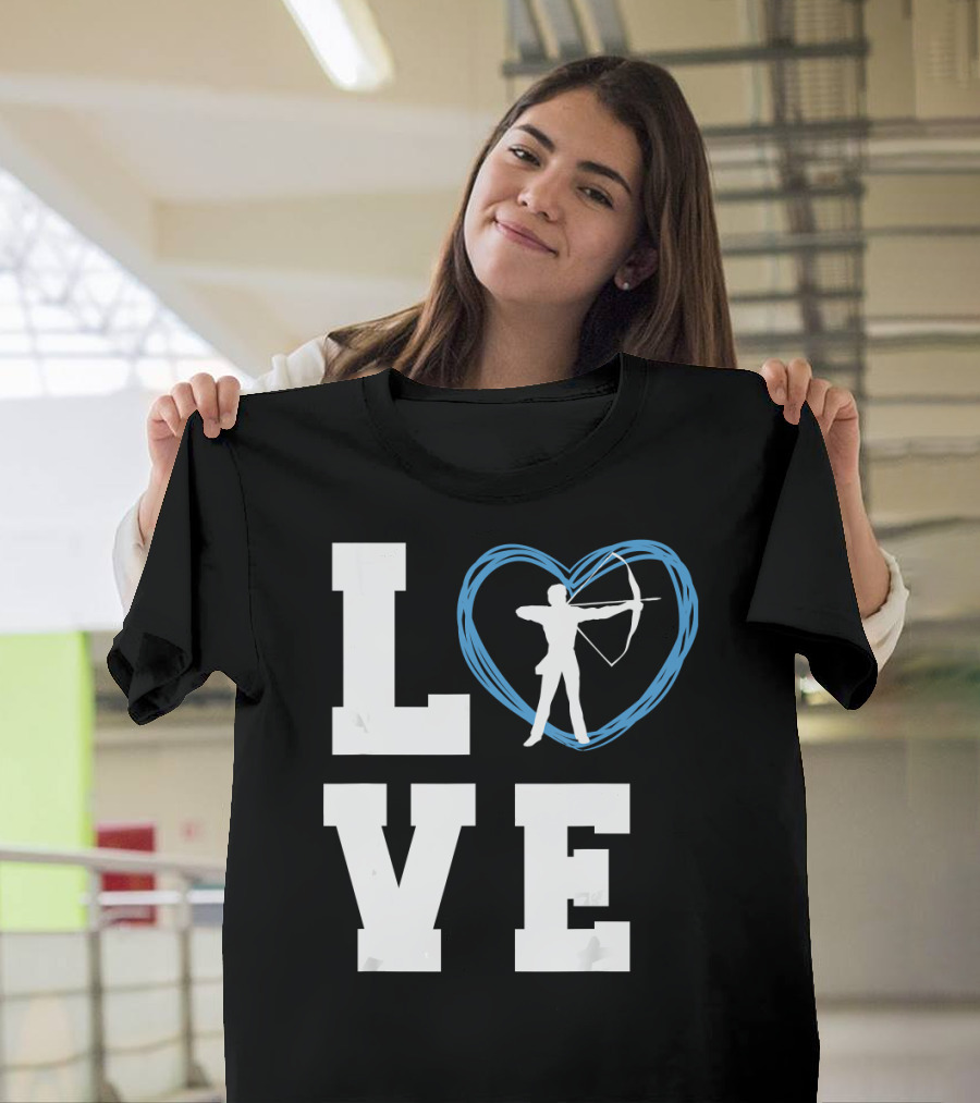 I LOVE ARCHERY Uncle Heart Arrow T-Shirt