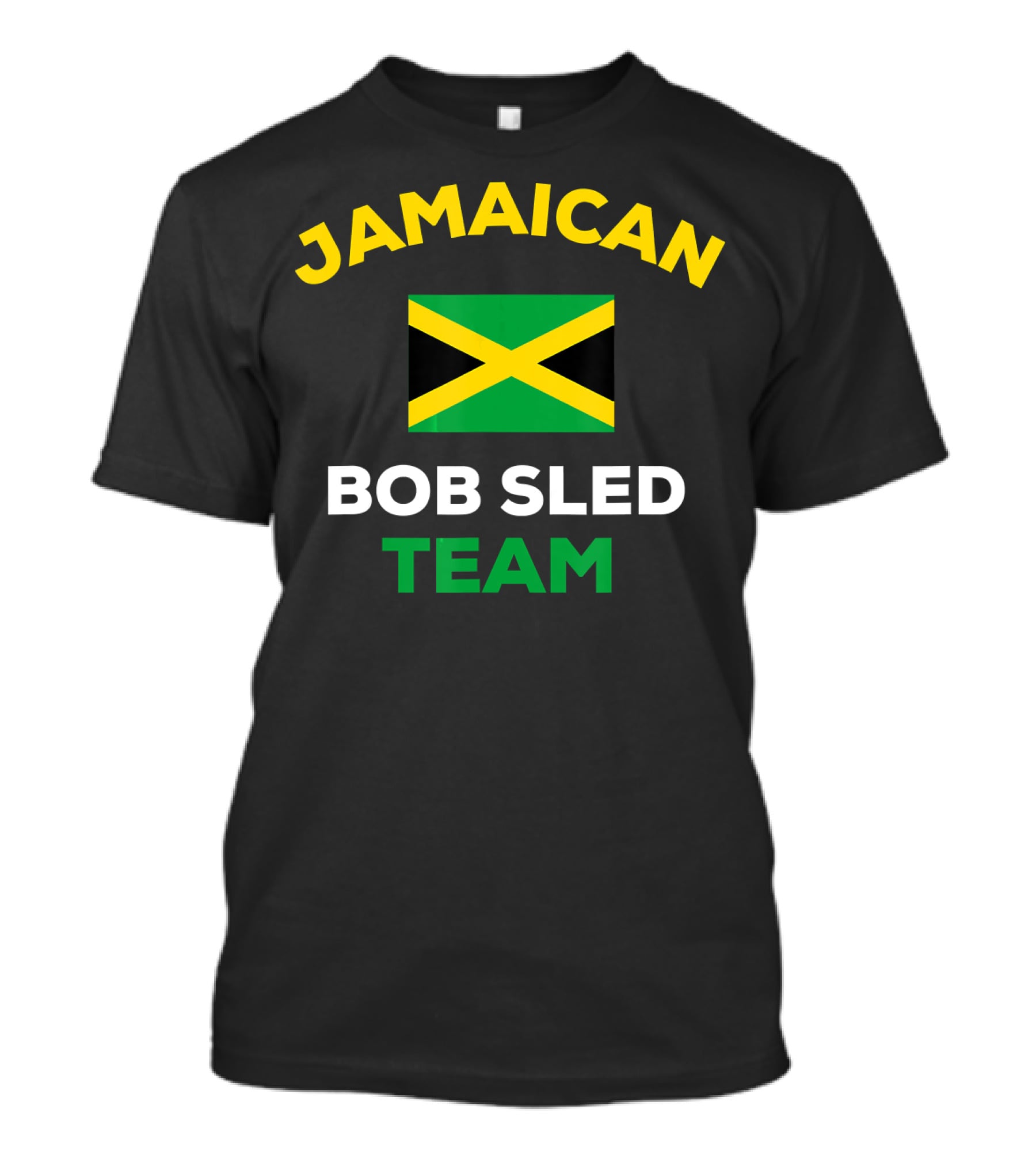 Jamaican Bobsled Team Jamaica Flag Representation T-Shirt