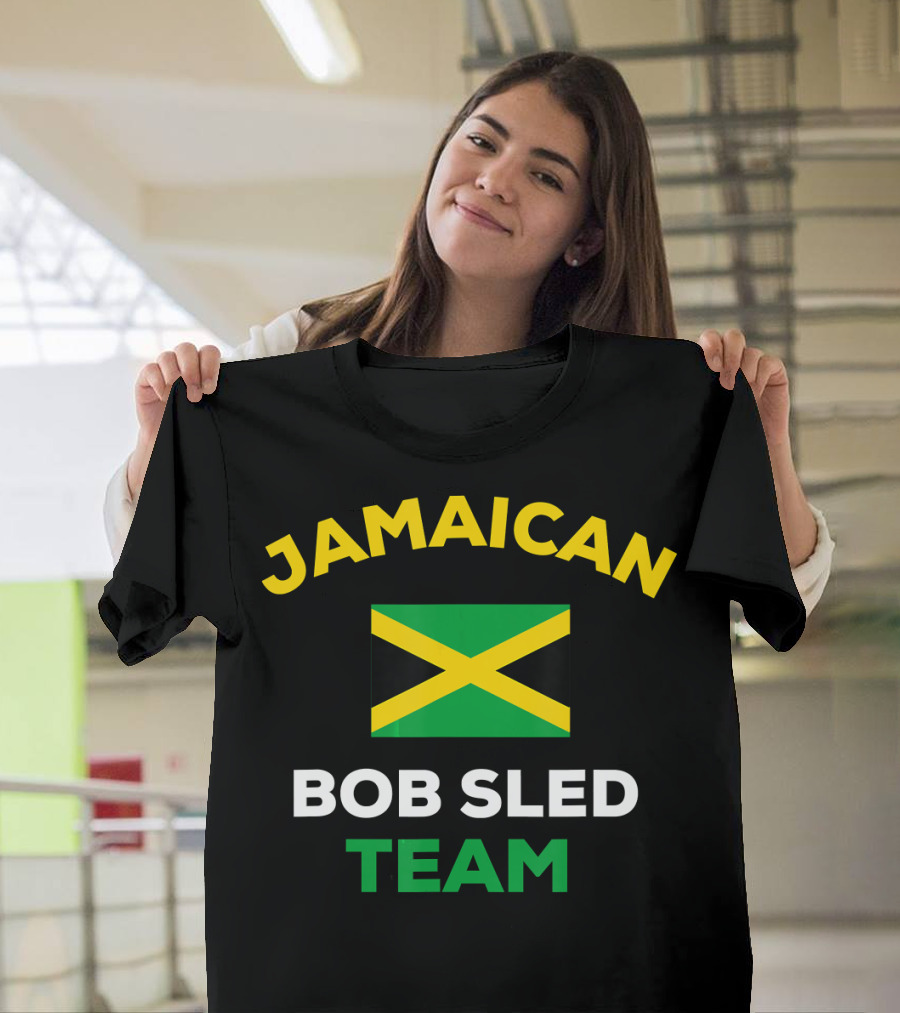 Jamaican Bobsled Team Jamaica Flag Representation T-Shirt