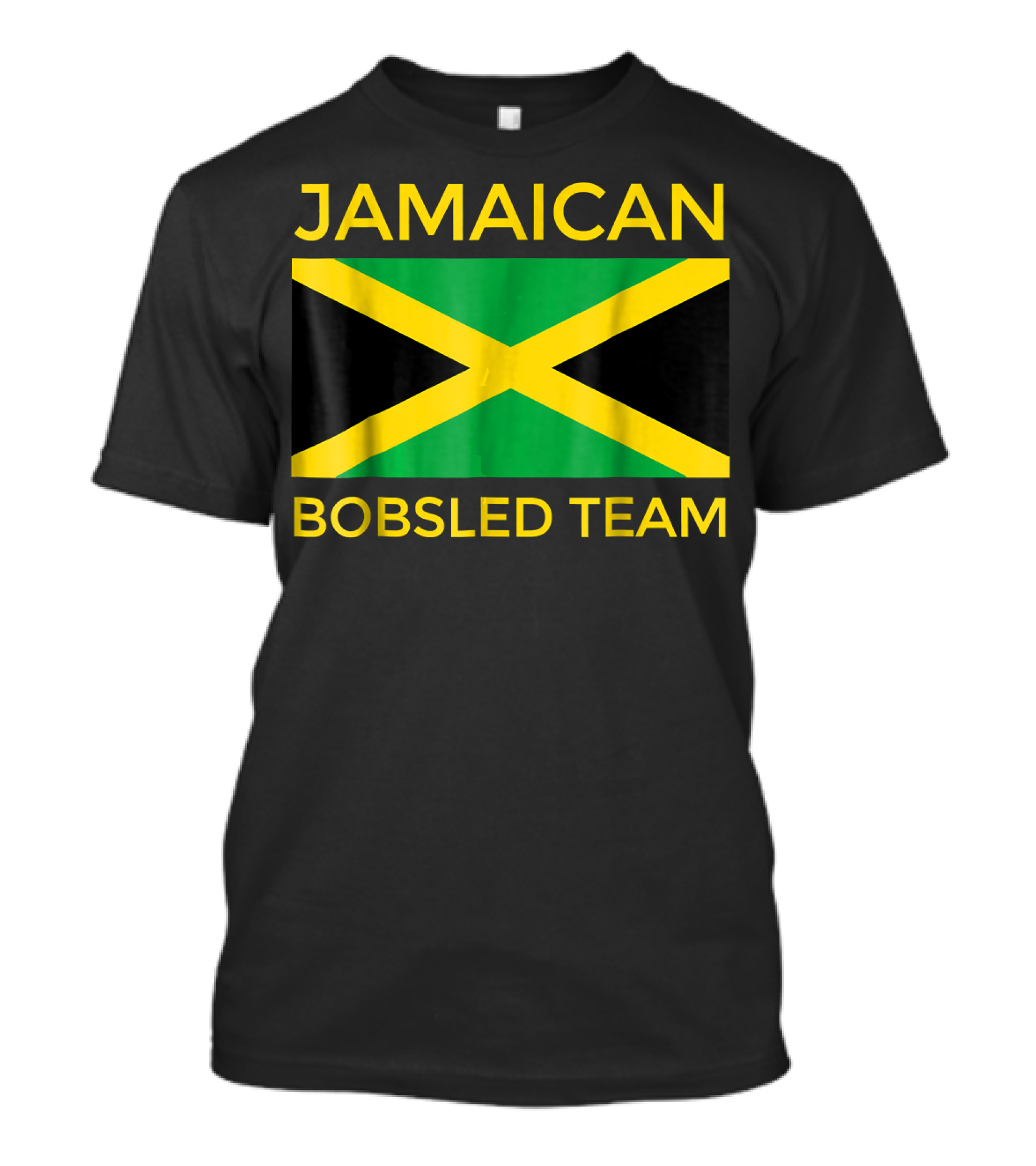 Jamaican Bobsled Team Jamaican Flag Jamaican Bobsled Team T-Shirt