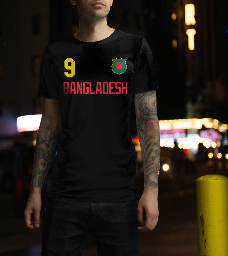 9 Bangladesh Football Soccer Cricket T-Shirt