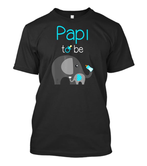 Papi To Be Elephant Baby Shower Mens T-Shirt