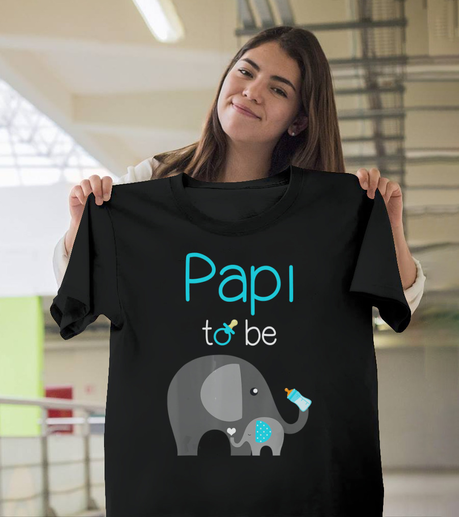 Papi To Be Elephant Baby Shower Mens T-Shirt