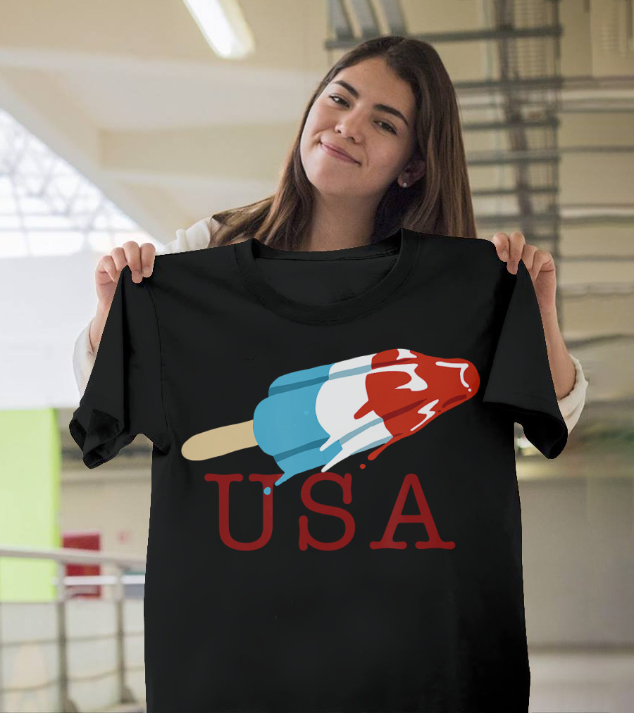 USA Ice Pop 4th of July T-Shirt