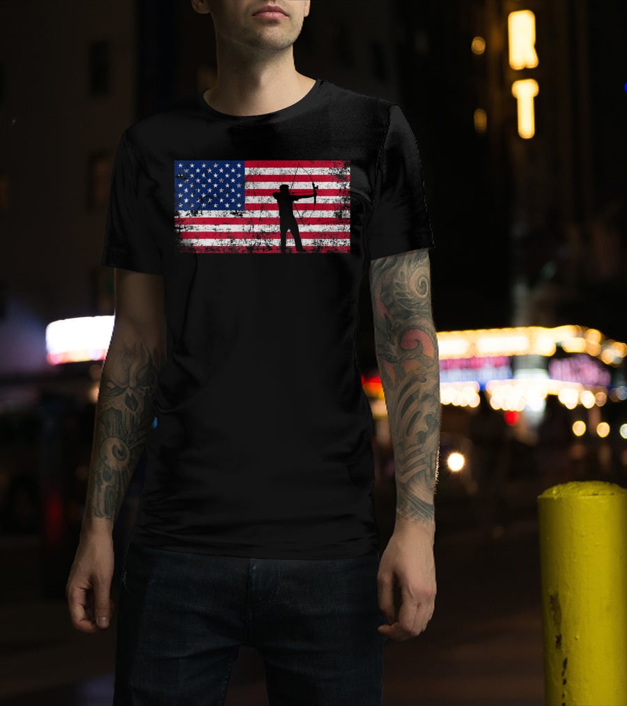 American Flag Archery T-Shirt