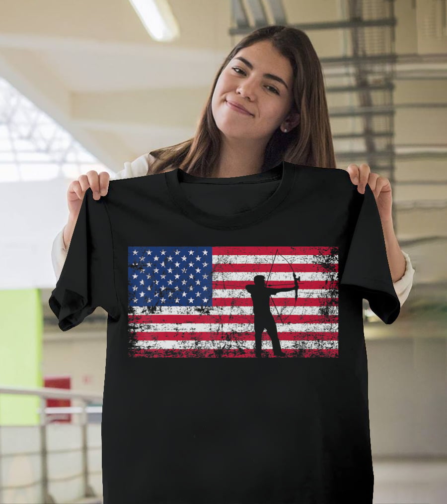 American Flag Archery T-Shirt