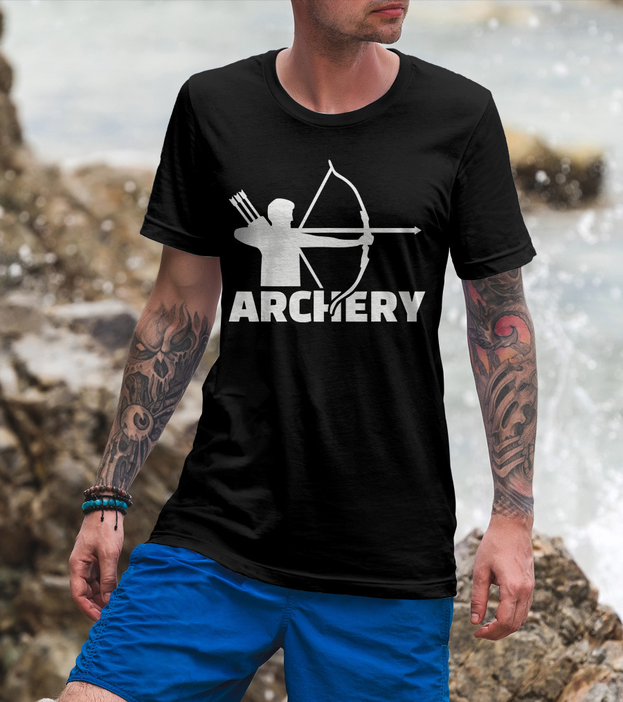 Archer With Bow And Arrows Archery T-Shirt