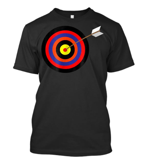 Archery Bullseye Hits The Spot Arrow Target T-Shirt