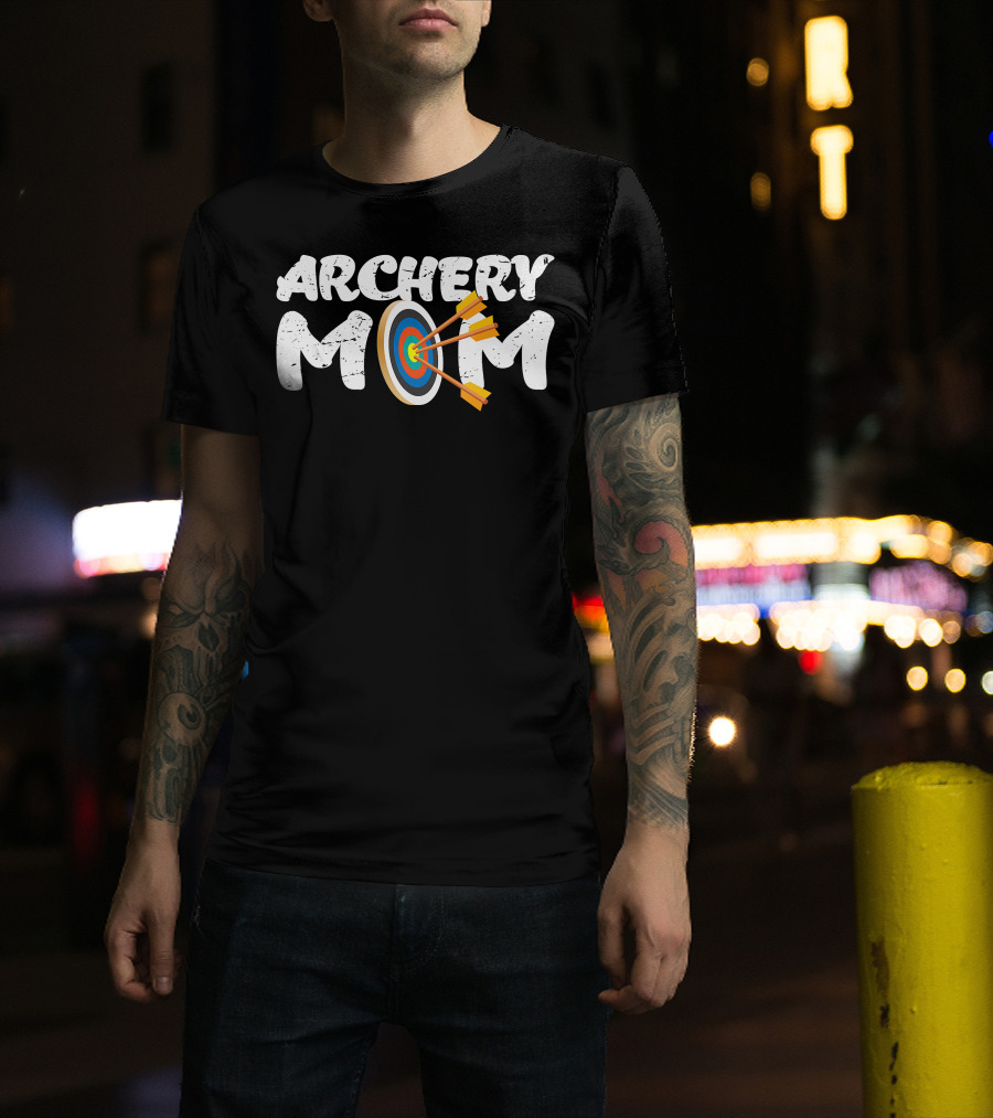 Archery Mom Bow Arrow Target T-Shirt