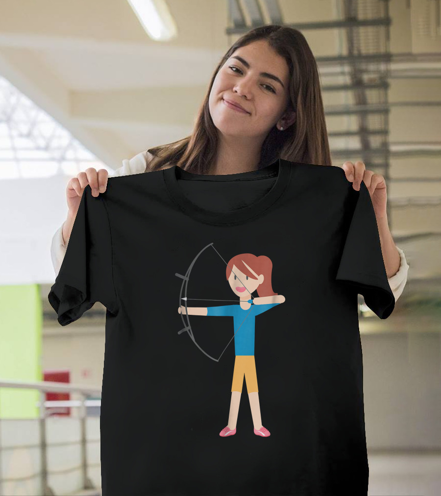Archery Sport Kid Holding Bow and Arrow T-Shirt