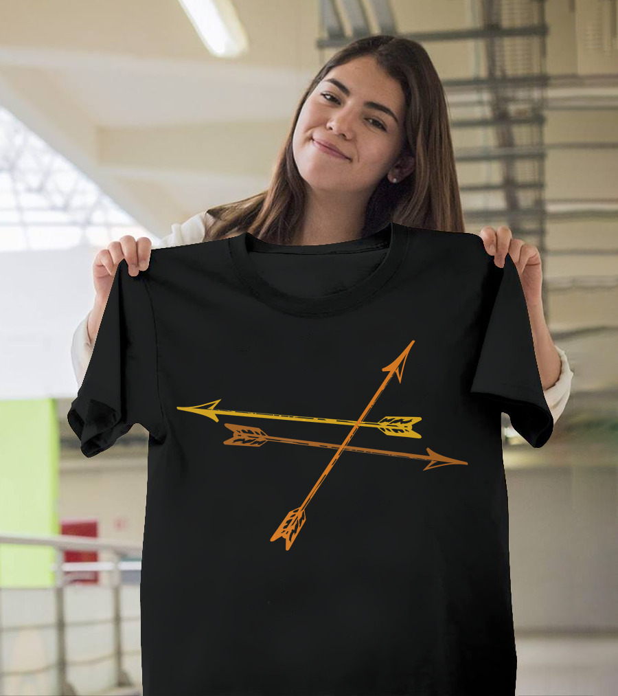 Arrow Cool For Archery Fans With Orange And Yellow Arrows T-Shirt