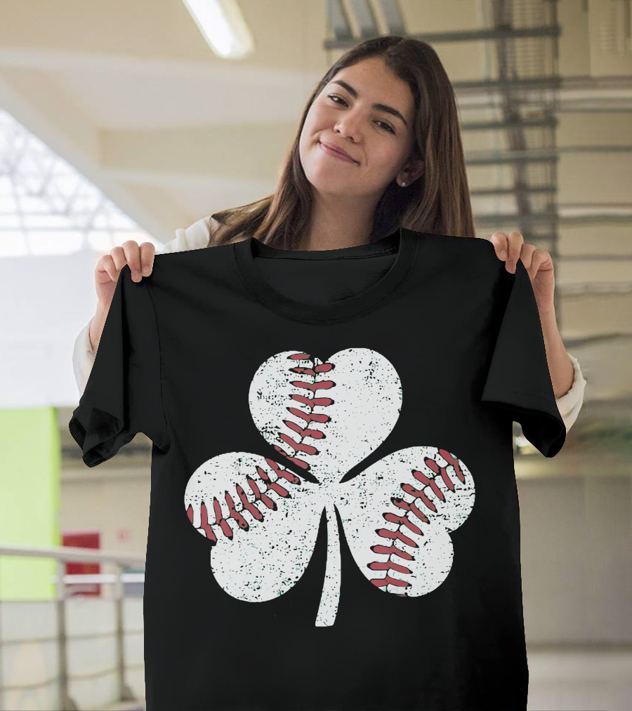 Baseball Shamrock St Patrick's Day Boy T-Shirt