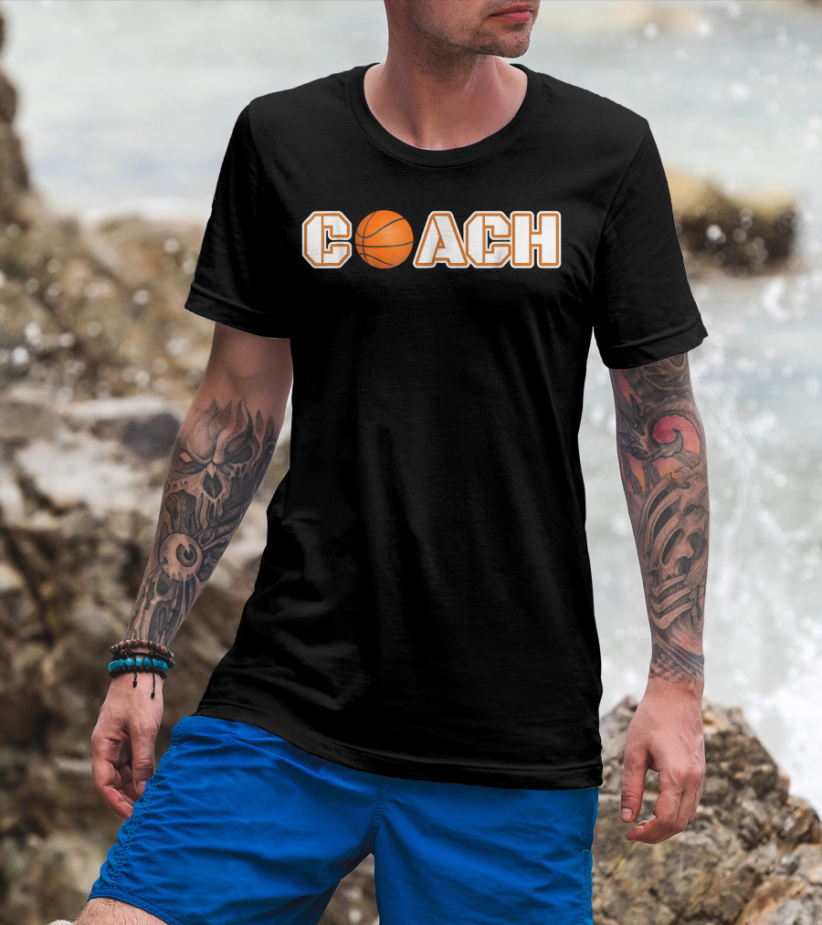 Coach Basketball Ball Coach T-Shirt