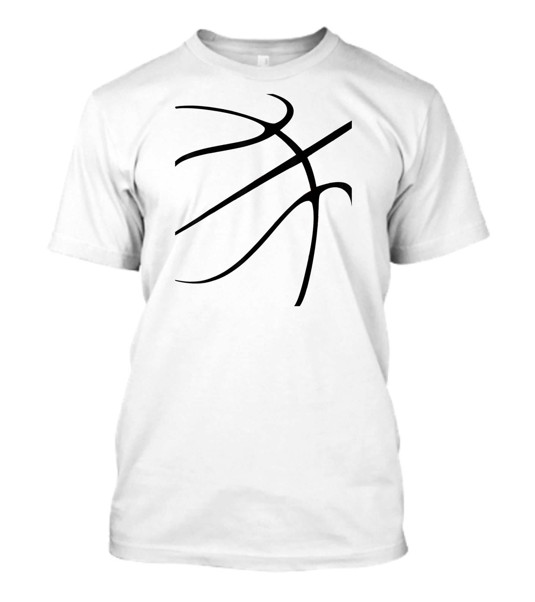 Basketball Costume Slam Dunk Dr Iconic Ball Lines T-Shirt