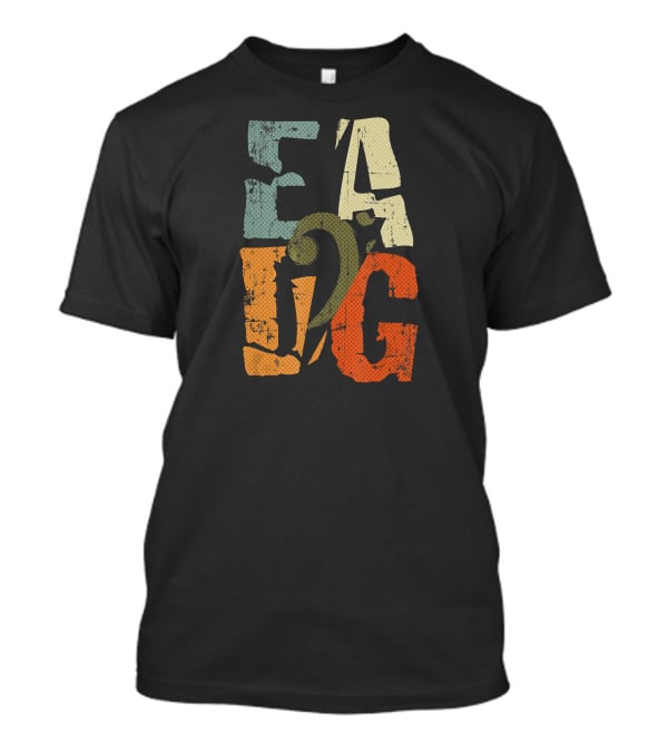 EADG Bass Guitar Player Bass Clef T-Shirt