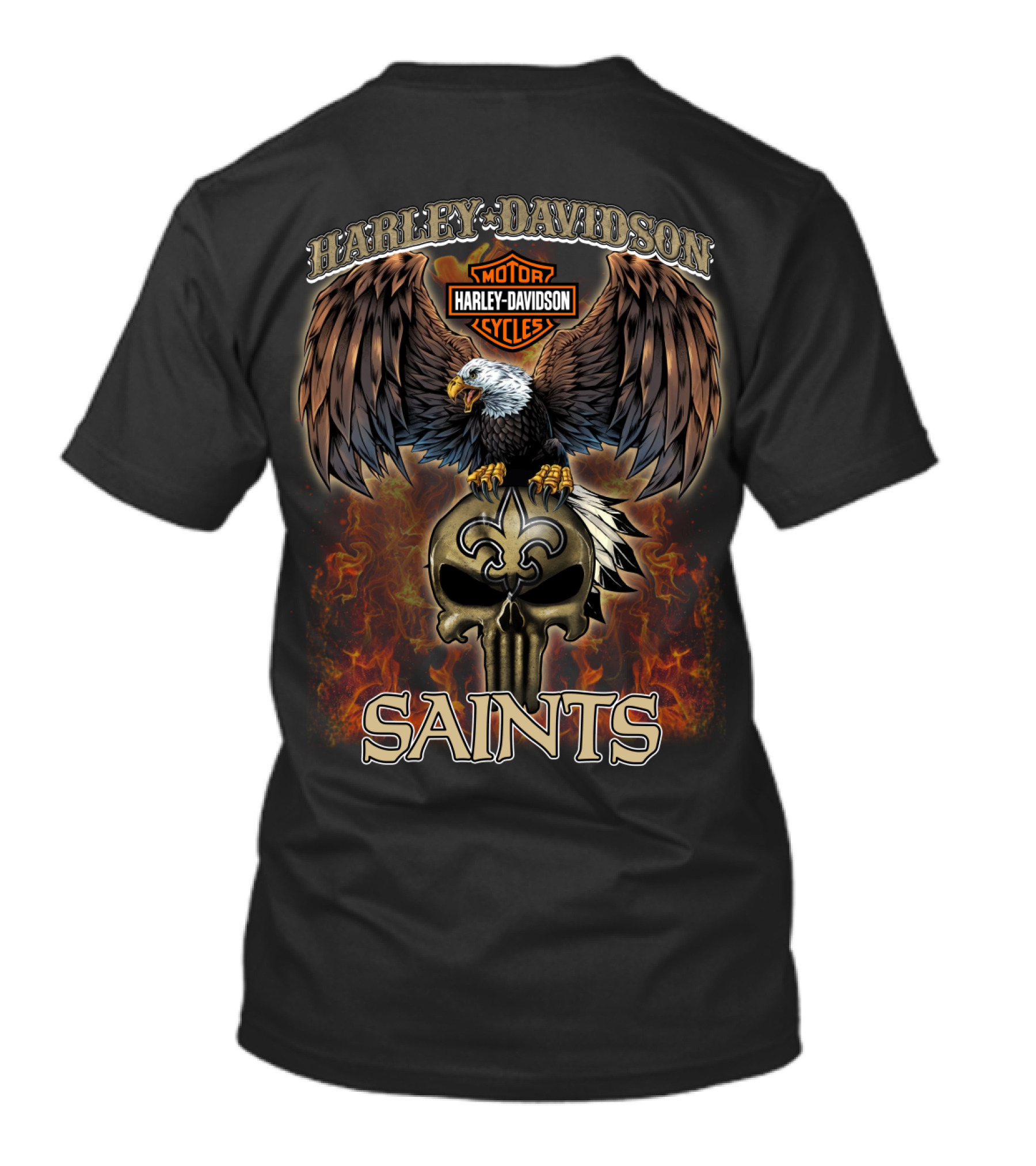 Harley Davidson Motor Cycles Saints T-Shirt