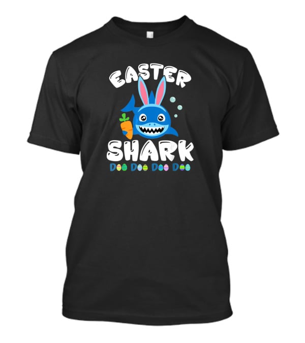 Easter Shark Bunny Doo Doo Easter Kids Toddler T-Shirt