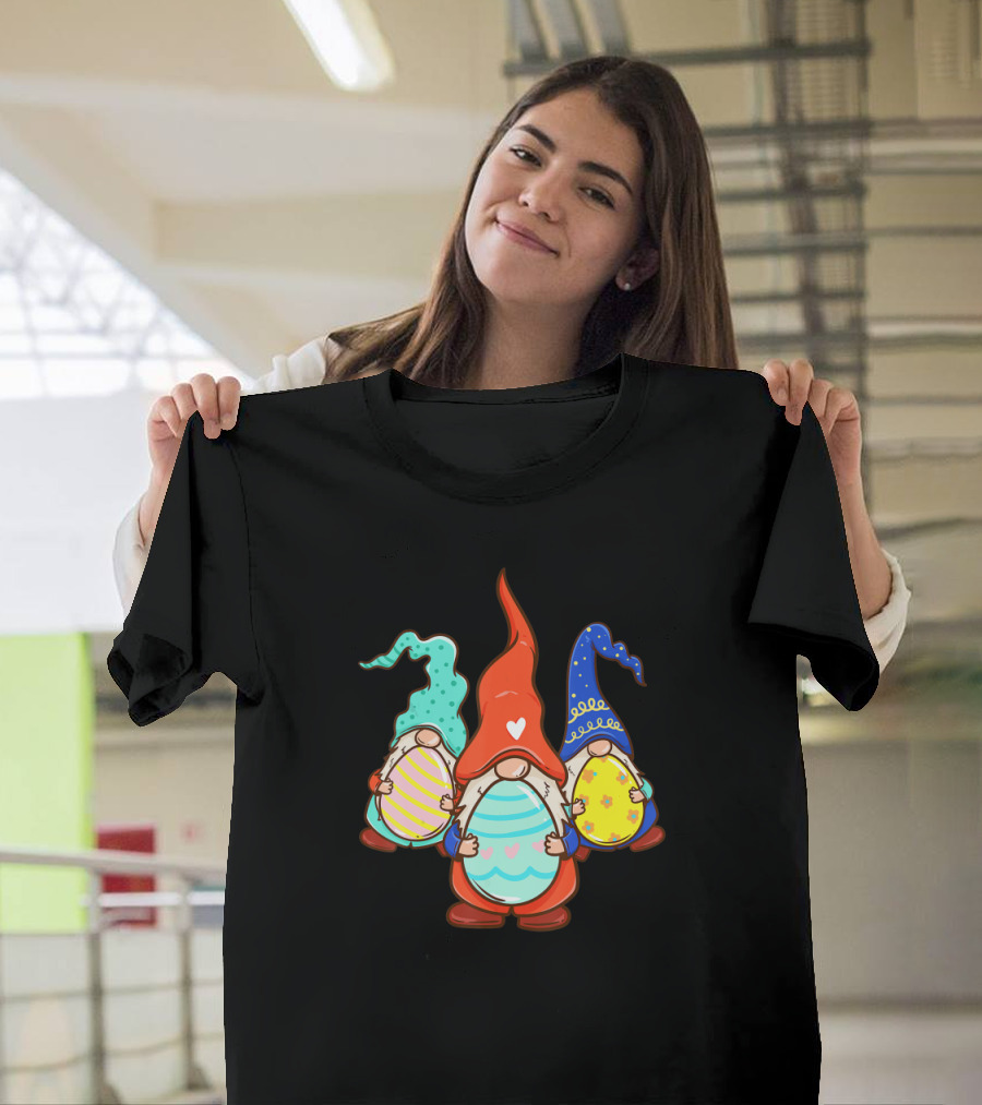 Gnomes Easter Day Egg Hunter Colorful Eggs T-Shirt