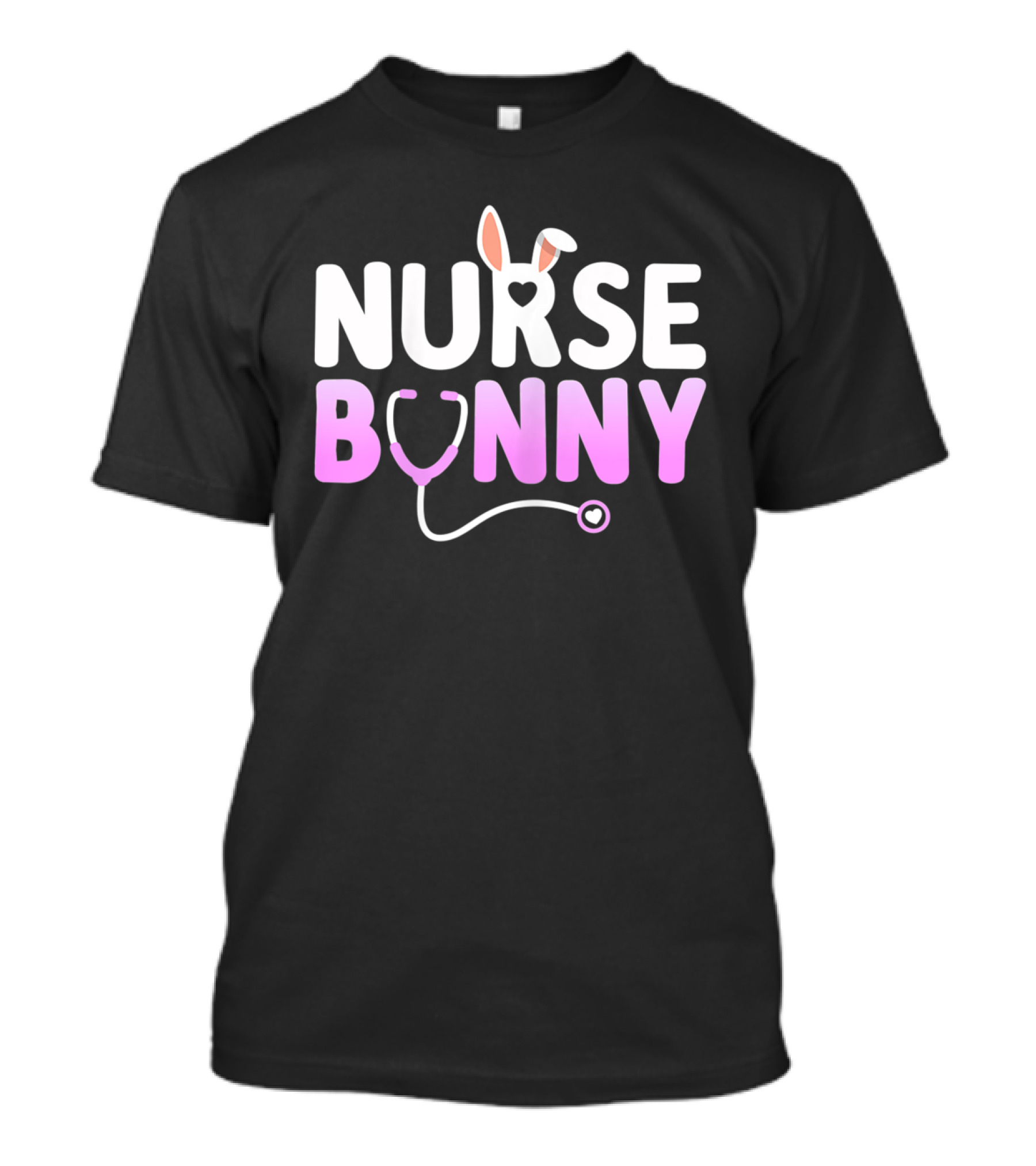Nurse Bunny Stethoscope Ears T-Shirt