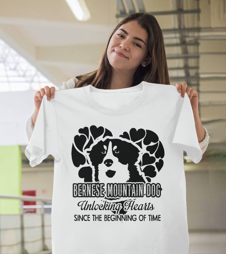 Bernese Mountain Dog Unlocking Hearts Since the Beginning of Time T-Shirt