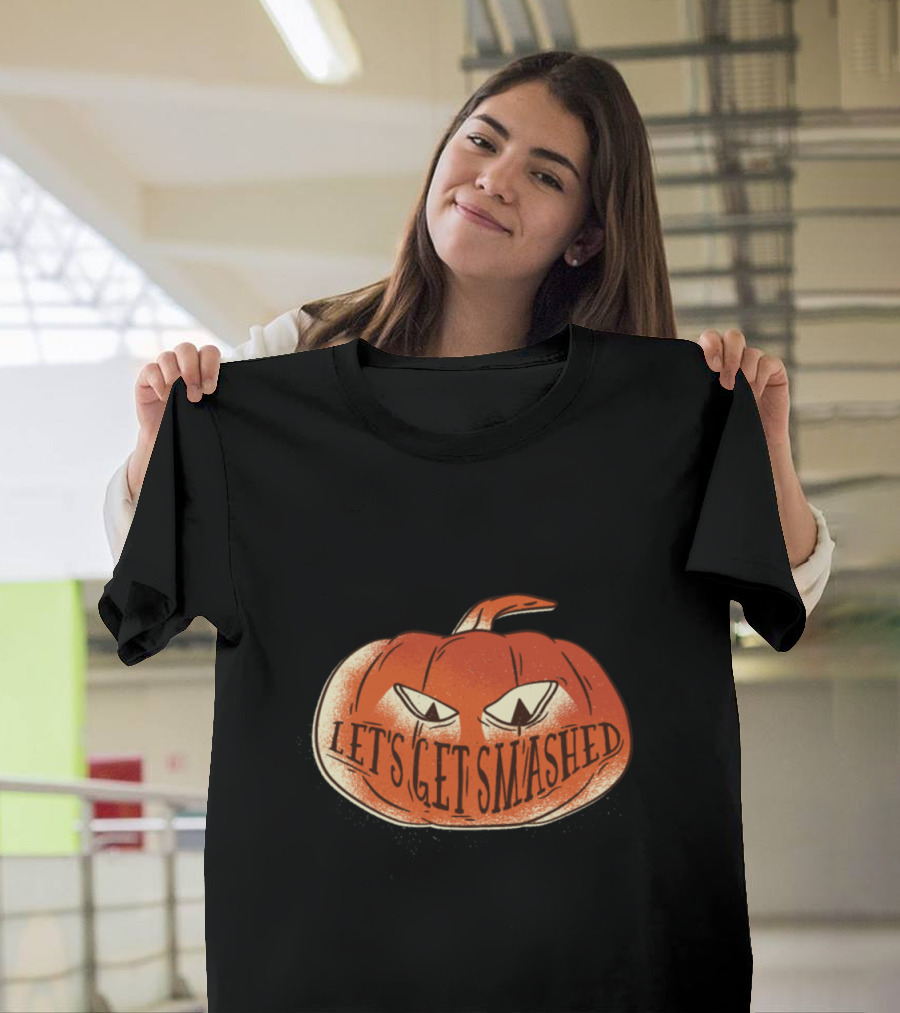 Let's Get Smashed Halloween Pumpkin Cool T-Shirt