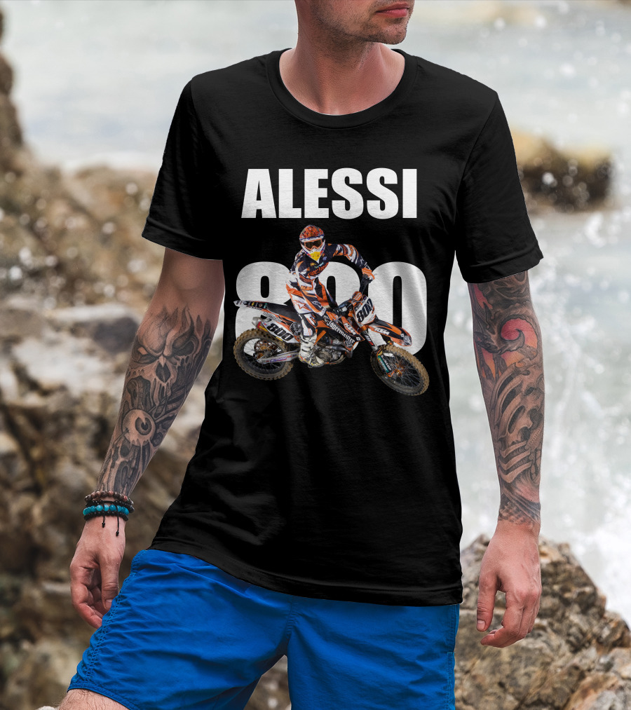 Alessi 800 Motocross Rider Racing Gear T-Shirt