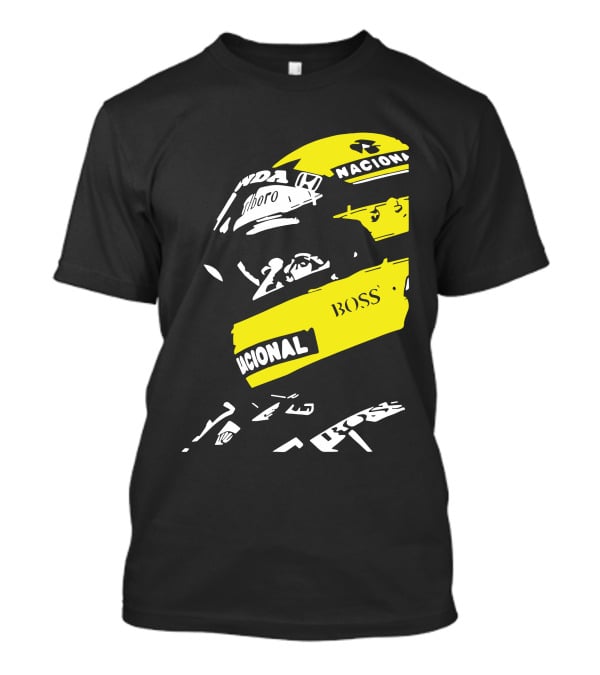 AYRTON SENNA F1 Helmet Nacional Boss Honda T-Shirt