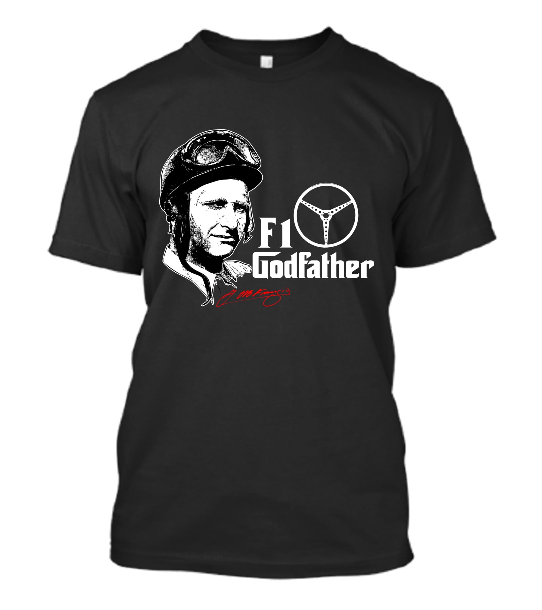 F1 Godfather Steering Helmet Icon Legend T-Shirt