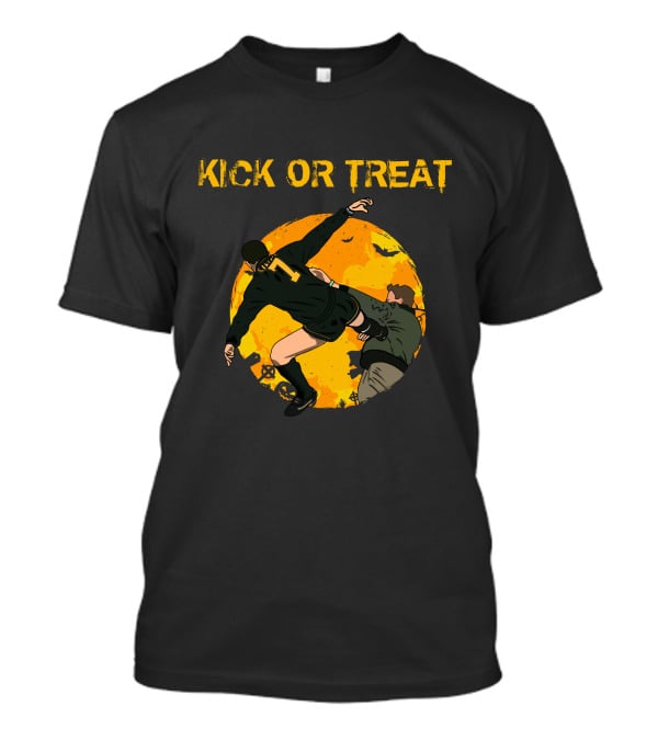 Kick Or Treat Soccer Halloween Action T-Shirt