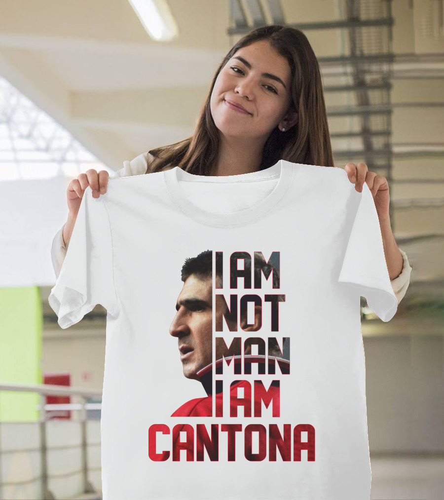 I AM NOT MAN I AM CANTONA Football Legend Iconic Image T-Shirt