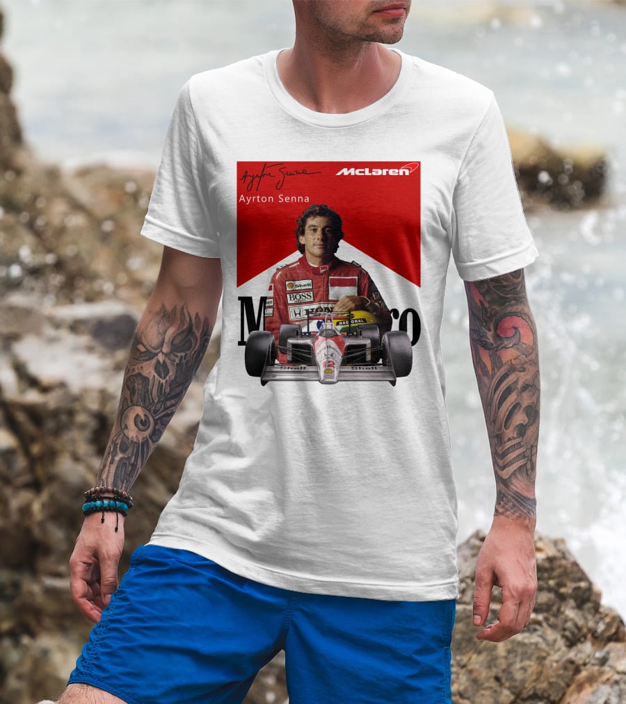 Ayrton Senna McLaren Racing Legend T-Shirt