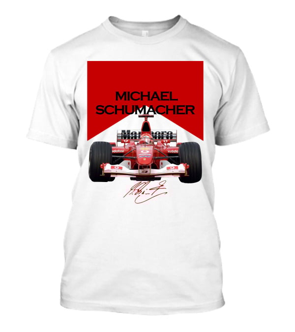 Michael Schumacher Formula One Racing Car Signature T-Shirt