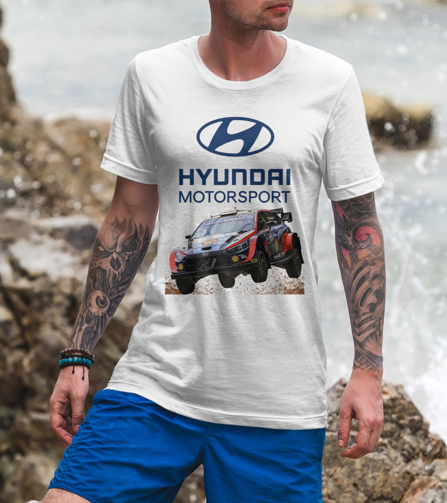 Hyundai Motorsport Neuville Rally Car Team T-Shirt
