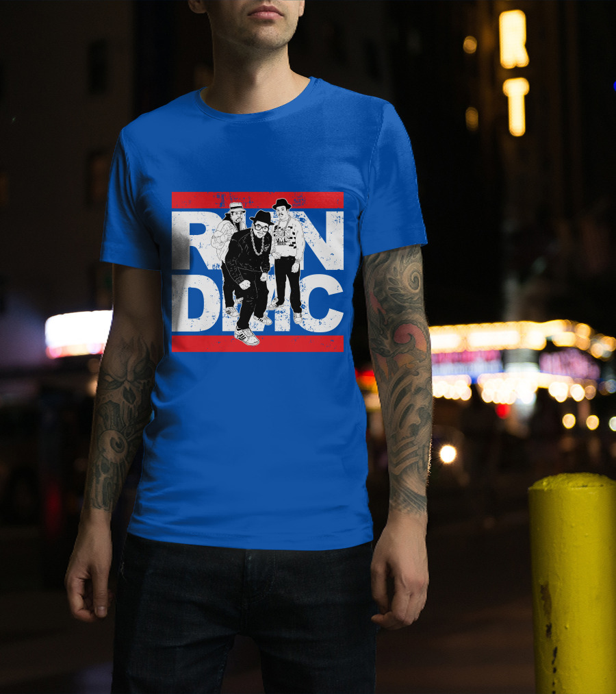 Run DMC 53 Hip Hop Legends Graphic Red Stripes T-Shirt